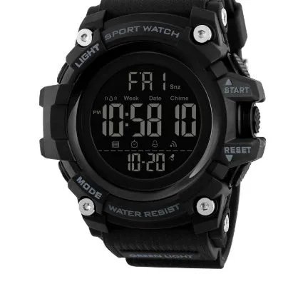 Men's outdoor camouflage electronic watch with sports style and button cell battery