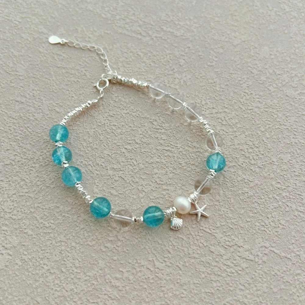 S925 sterling silver geometric bracelet for women with silver electroplated finish