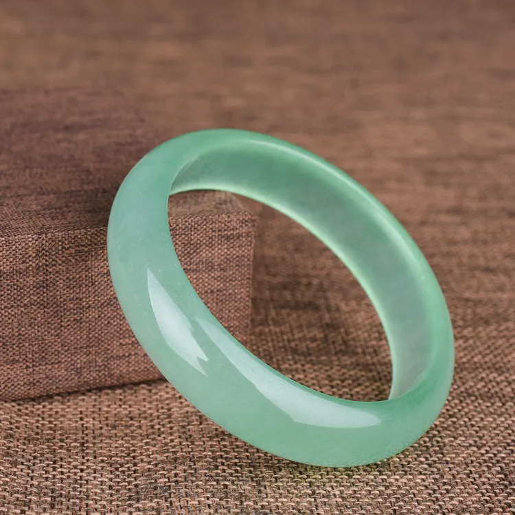 Oil cyan light green quartz rock jade bracelet for women with modern simplicity design