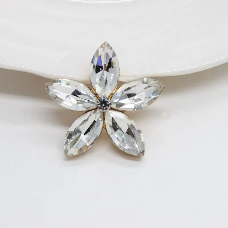 Elegant Petal Alloy Earrings Style1, floral-shaped metal stud earrings for women