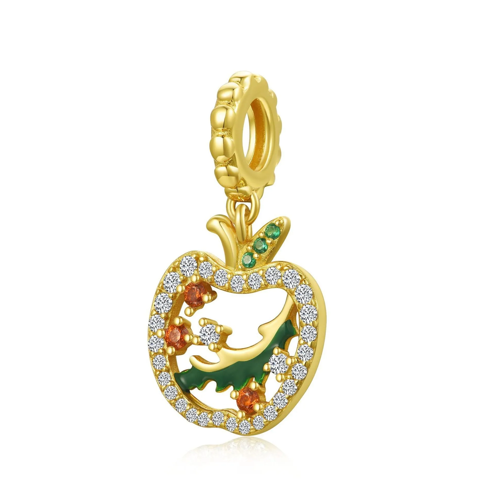 925 sterling silver Christmas pendant ornament with inlay finish, medium size, eleven colour options including PC1739, PC1740, PD1016