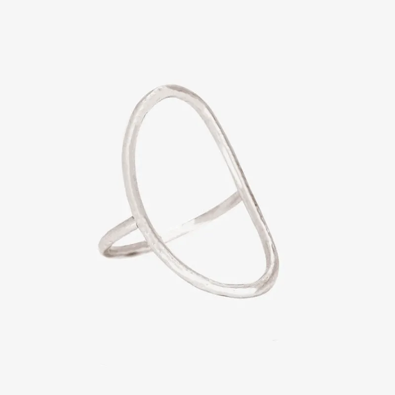 Classic minimalist copper ring with zircon inlay in rose gold colour on white background