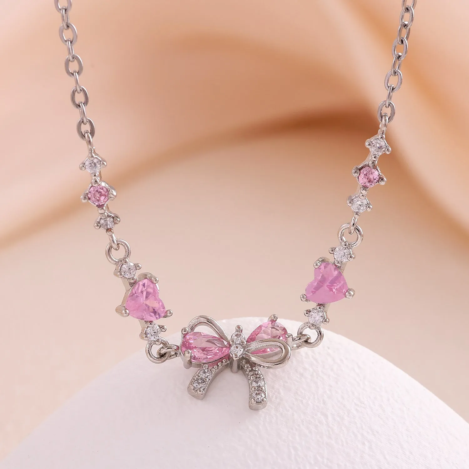 18K gold plated heart shaped butterfly zircon bracelet for women in gold finish