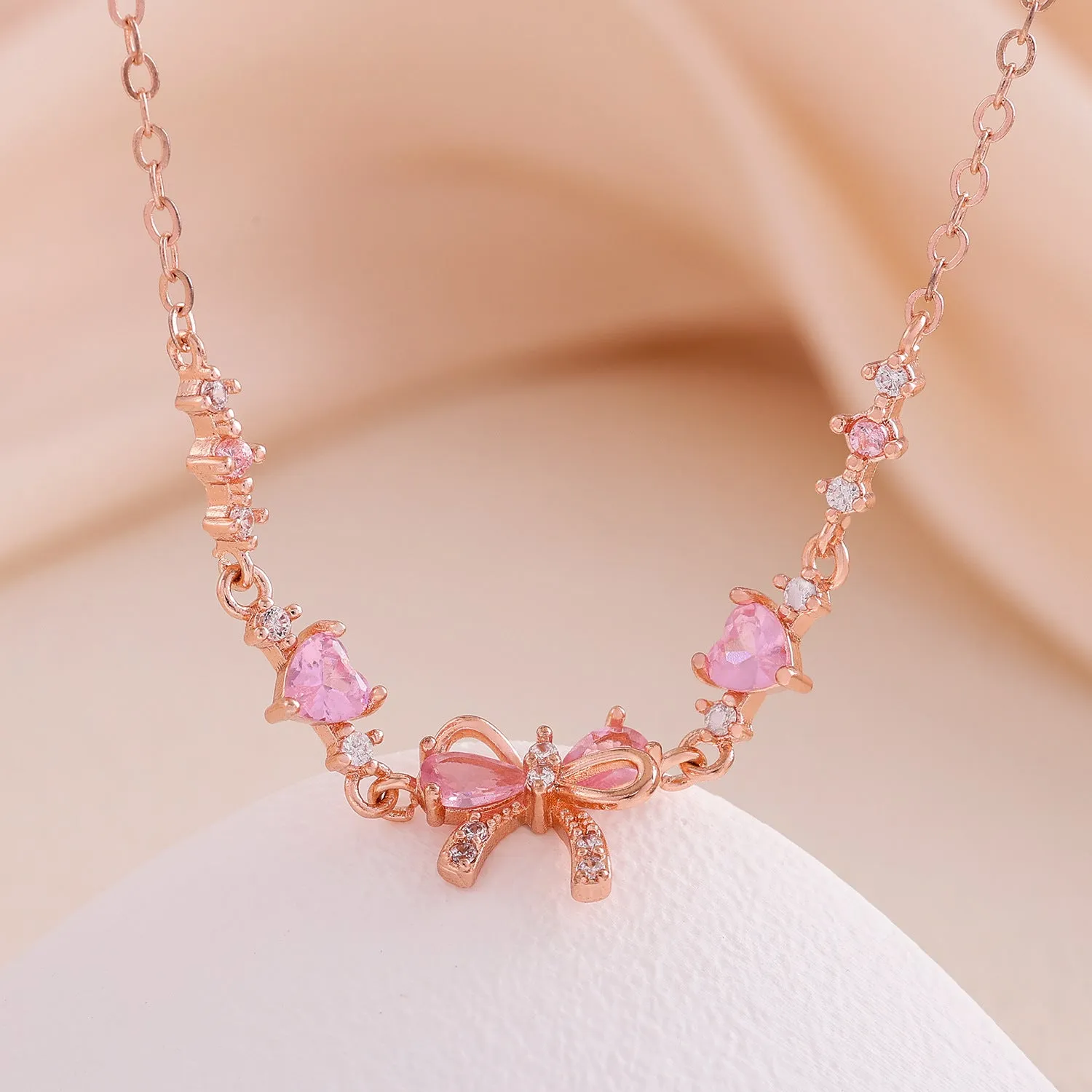 18K gold plated heart shaped butterfly zircon bracelet for women in gold finish