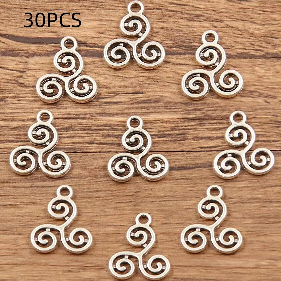 Double-sided hollow circle alloy pendant in simple round style, 7x11mm or 13x15mm, electroplated finish
