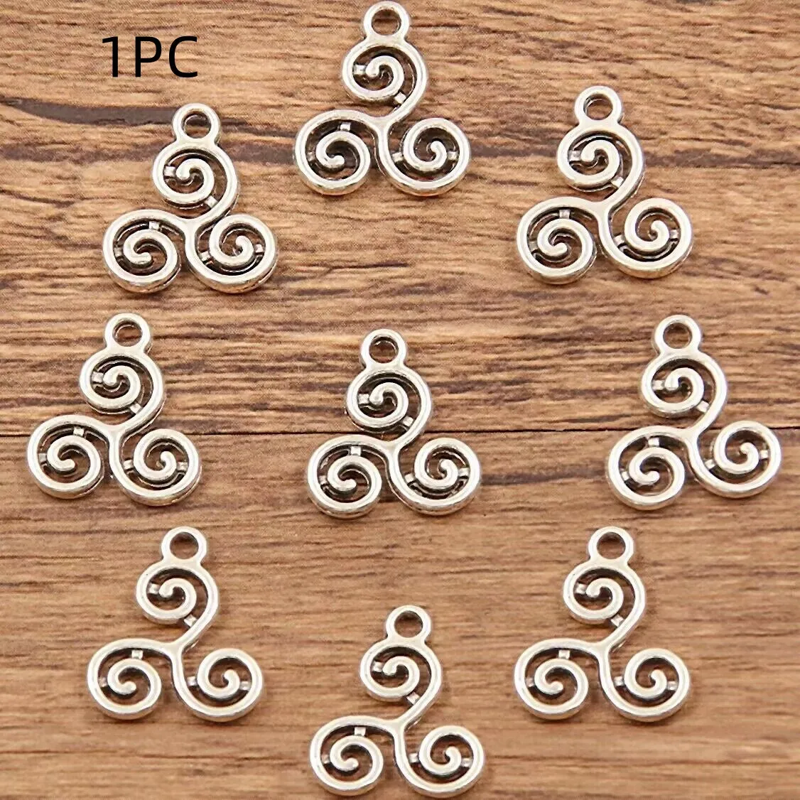 Double-sided hollow circle alloy pendant in simple round style, 7x11mm or 13x15mm, electroplated finish