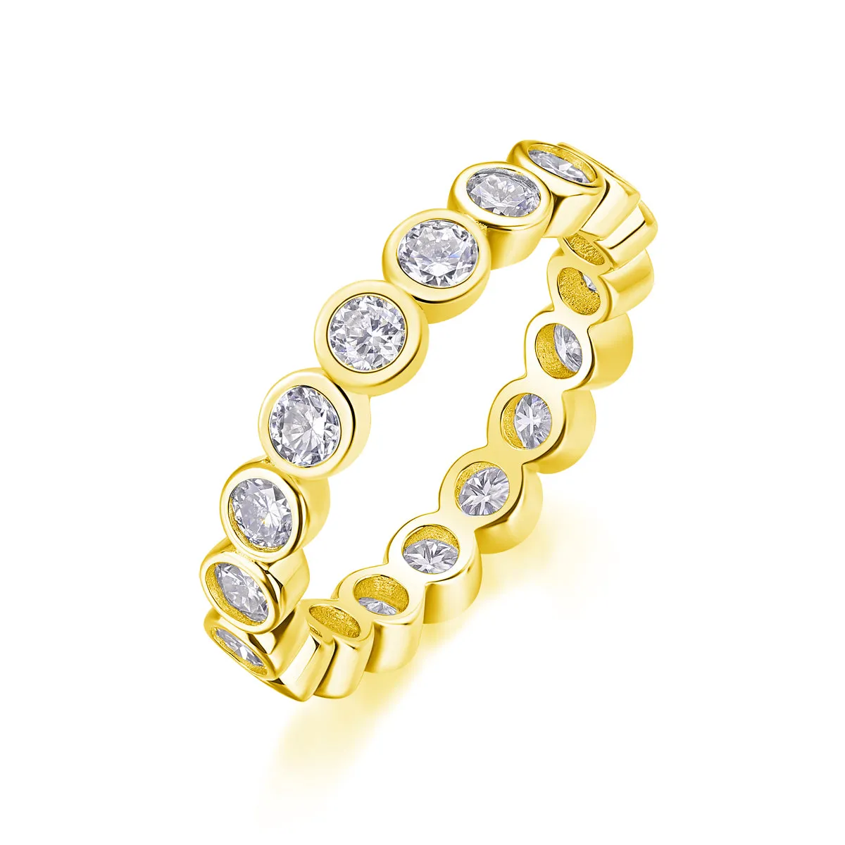 Moissanite wedding ring set in gold, platinum, and rose gold, S925 silver with platinum plating, sizes 5-9