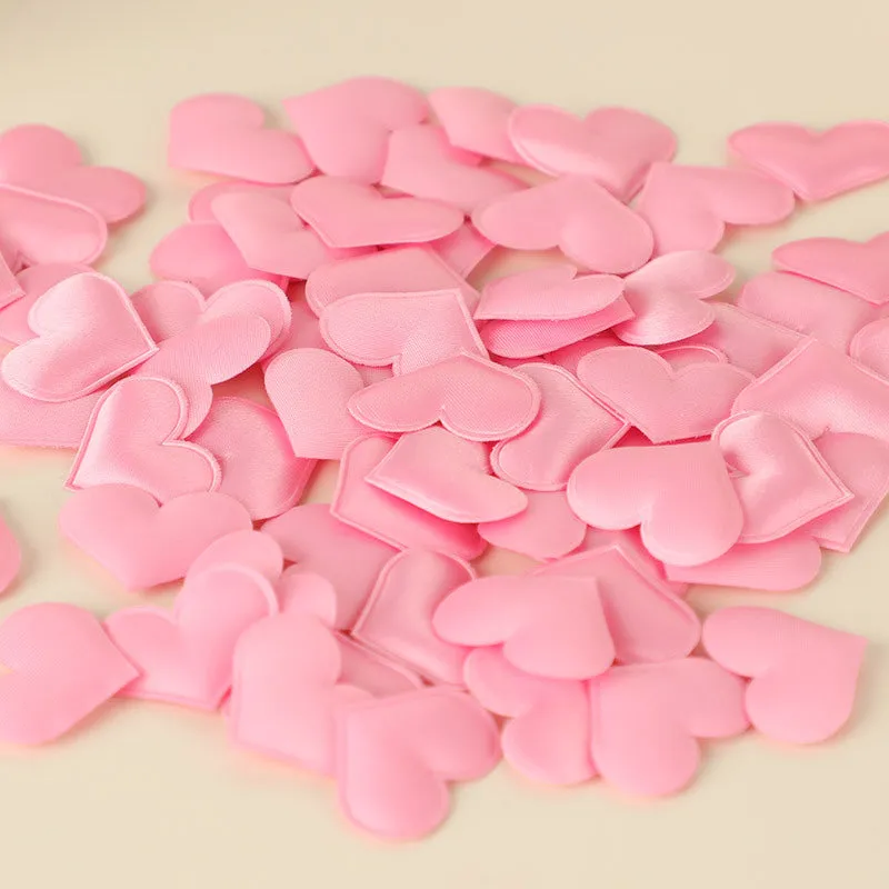 Fabric and sponge wedding bed throwing petals in pink and red, small 2cm and large 3cm sizes