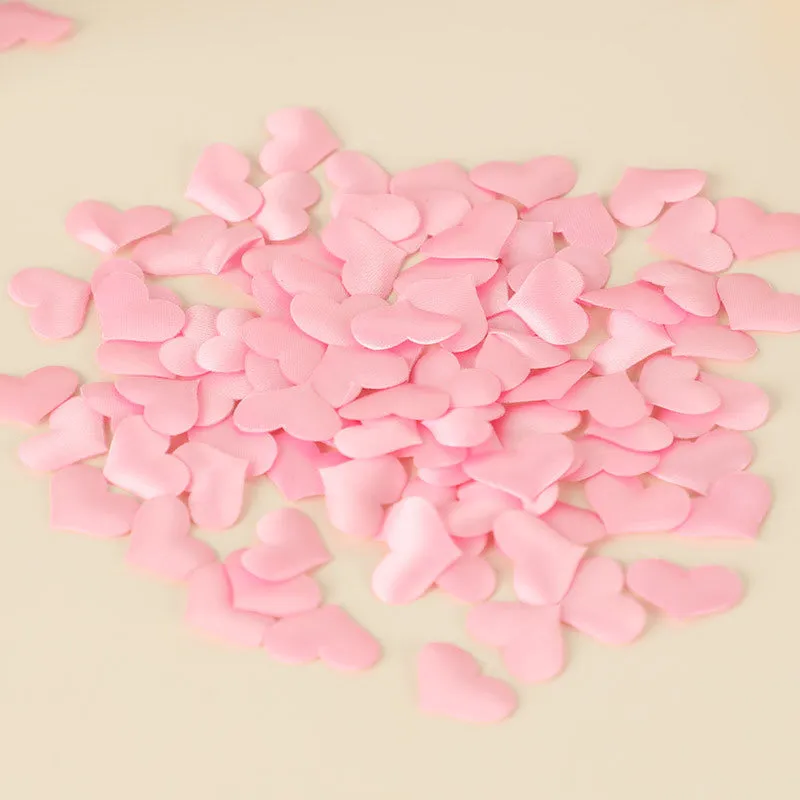 Fabric and sponge wedding bed throwing petals in pink and red, small 2cm and large 3cm sizes
