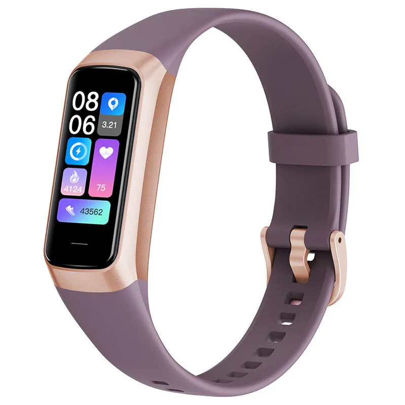 C60 smart watch with 1.1-inch MOLED display showing health data on wrist with black TPU band