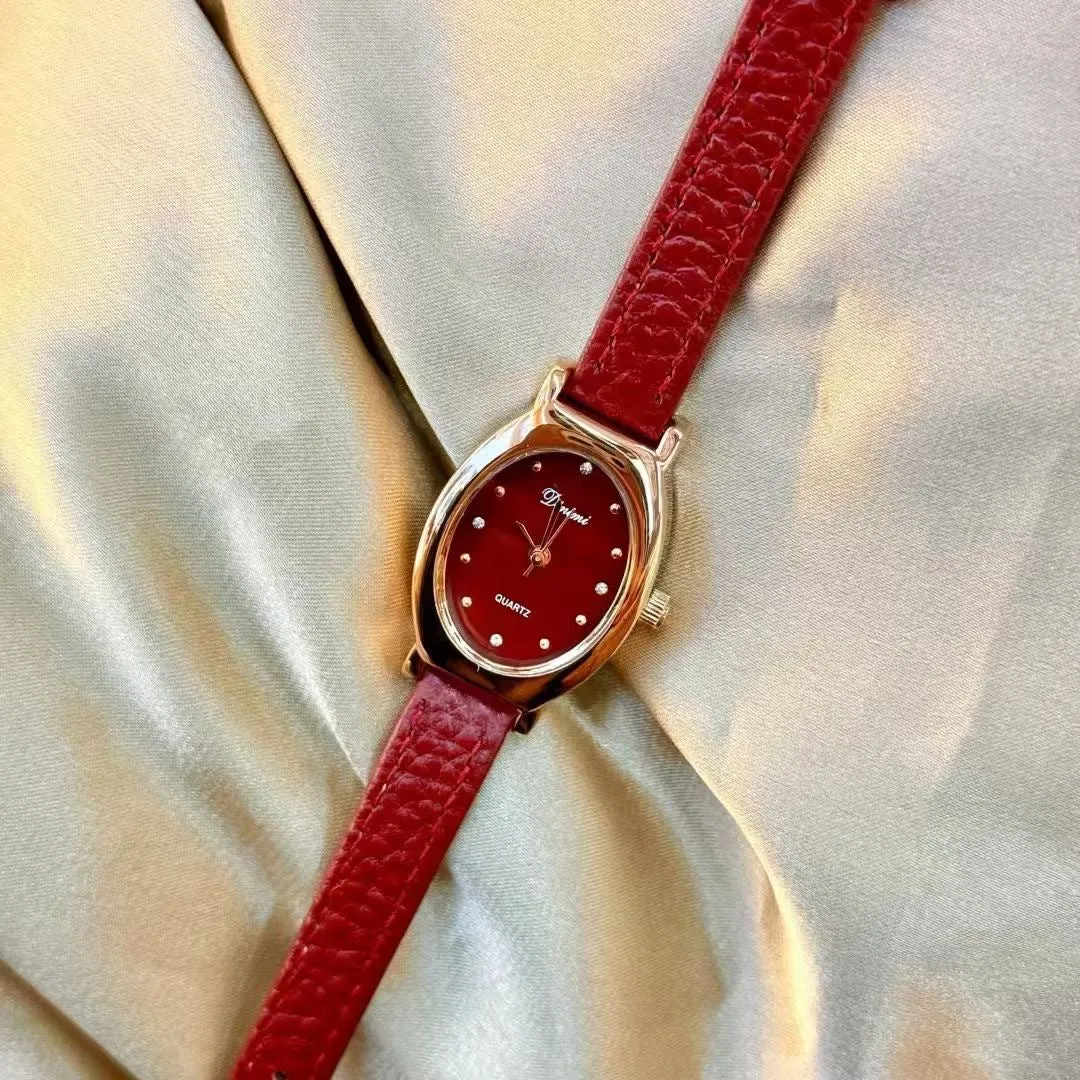 Alloy Chinese style women's wristwatch with 8mm thick case, showing choice of dial designs like octagonal or diamond.