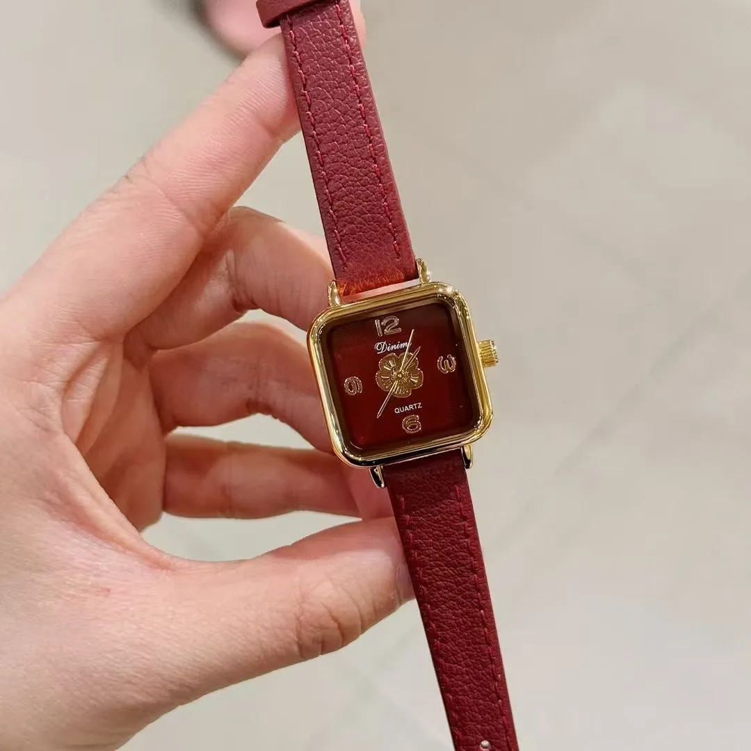 Alloy Chinese style women's wristwatch with 8mm thick case, showing choice of dial designs like octagonal or diamond.