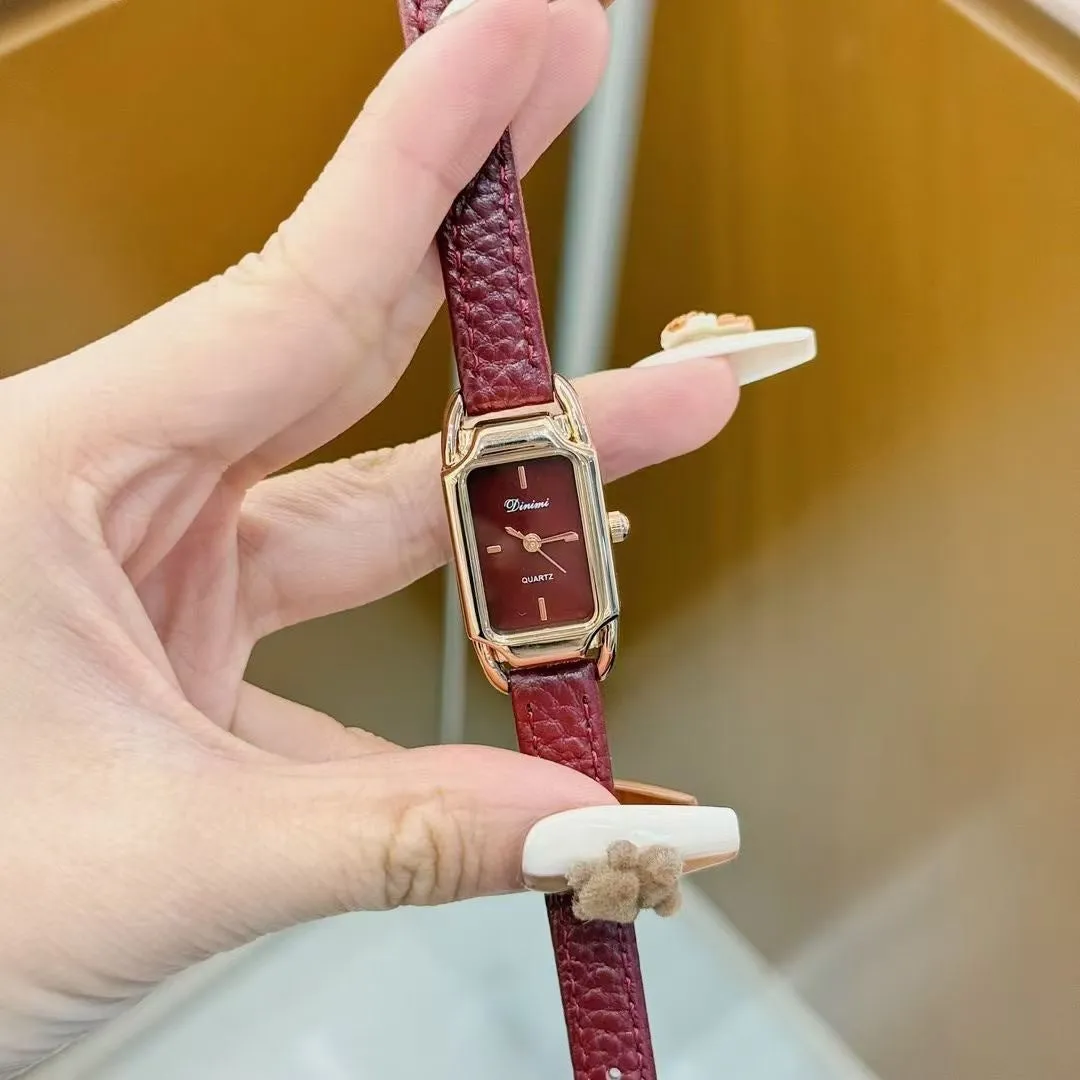 Alloy Chinese style women's wristwatch with 8mm thick case, showing choice of dial designs like octagonal or diamond.