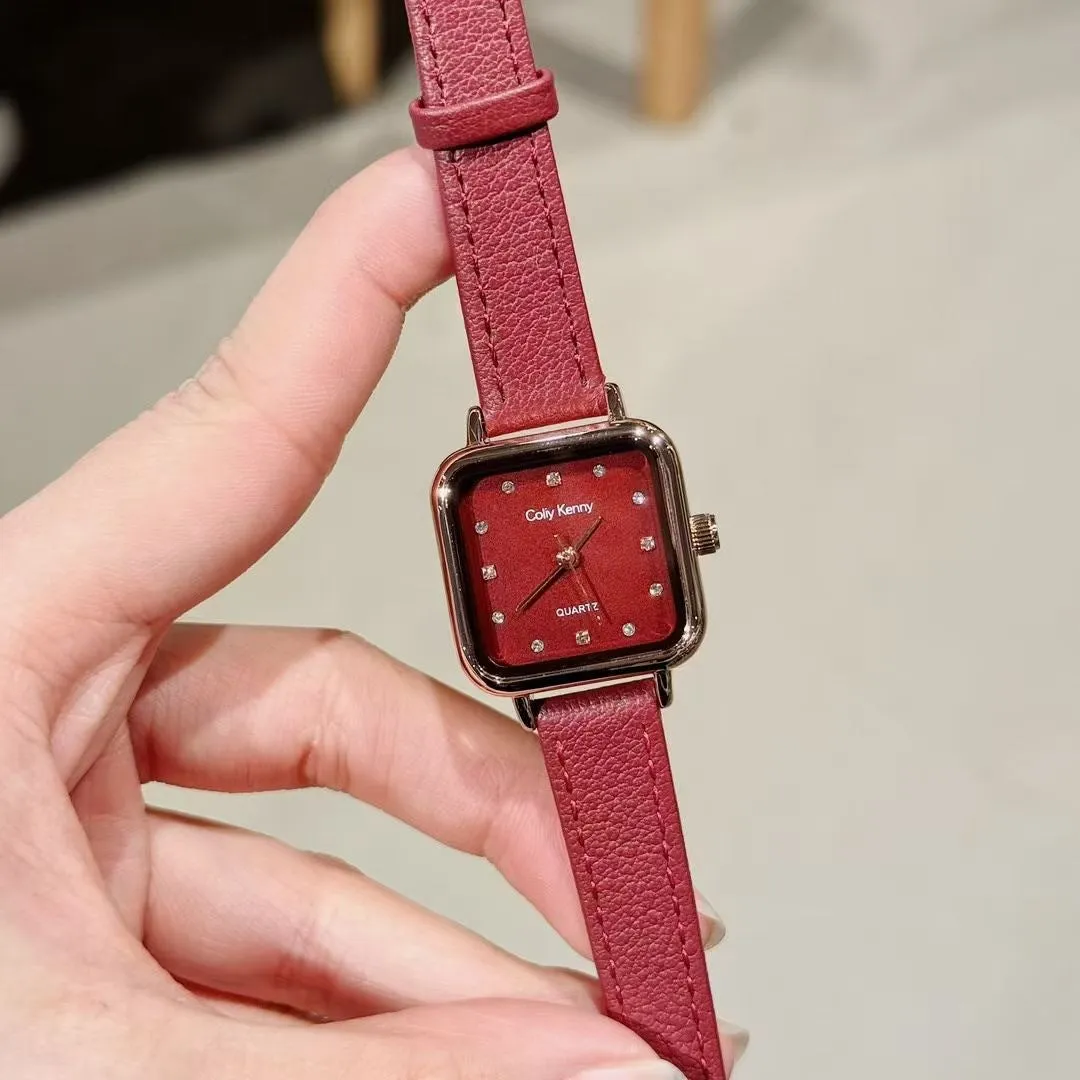 Alloy Chinese style women's wristwatch with 8mm thick case, showing choice of dial designs like octagonal or diamond.