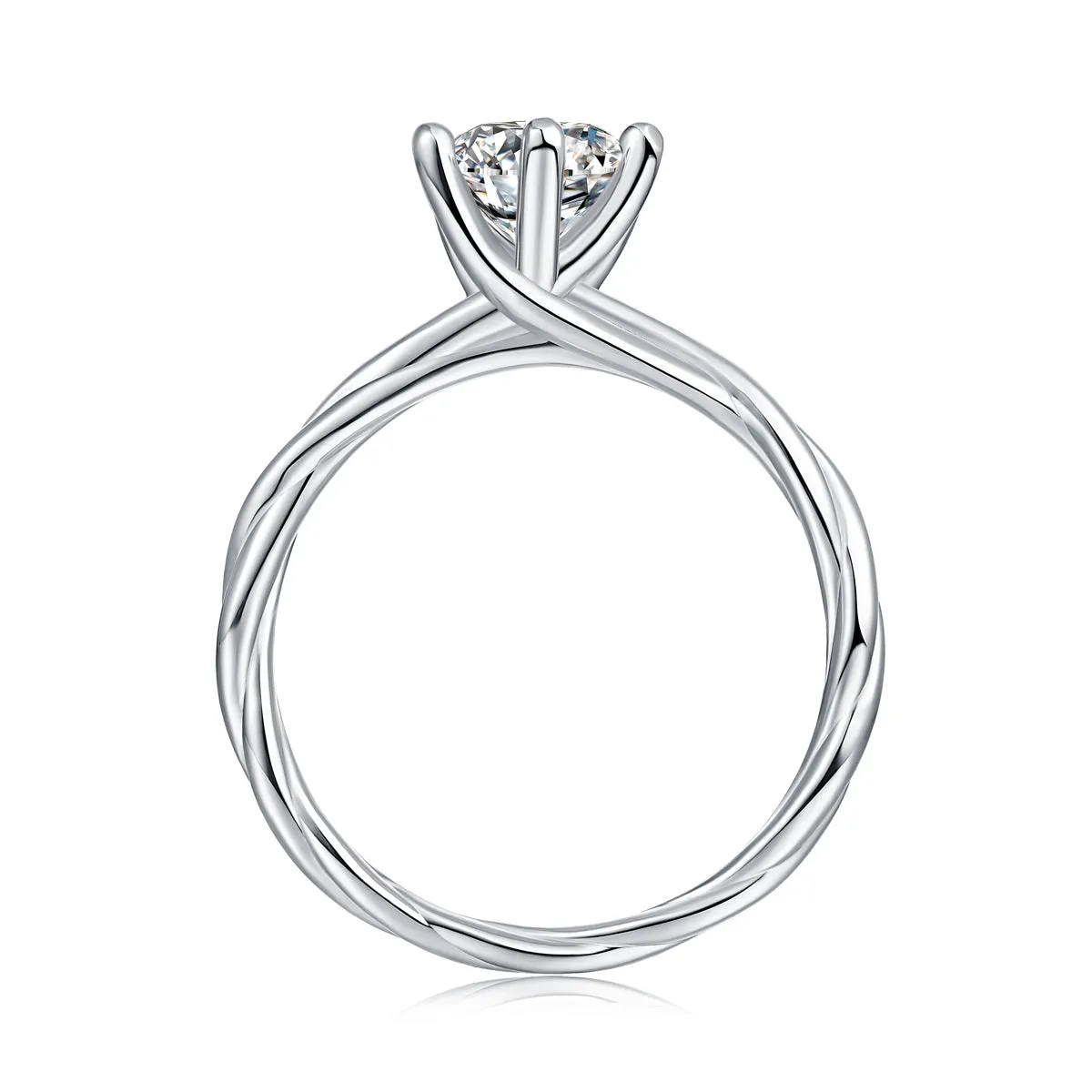 1 carat moissanite men's wedding ring with thorns vine design, S925 silver platinum plated, gift box, sizes 5-9