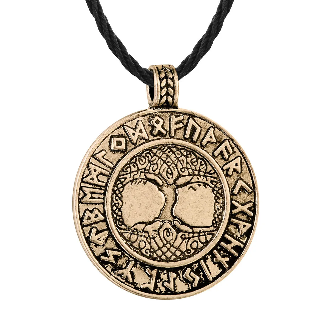 Tree of life necklace in antique silver with alloy pendant and chain