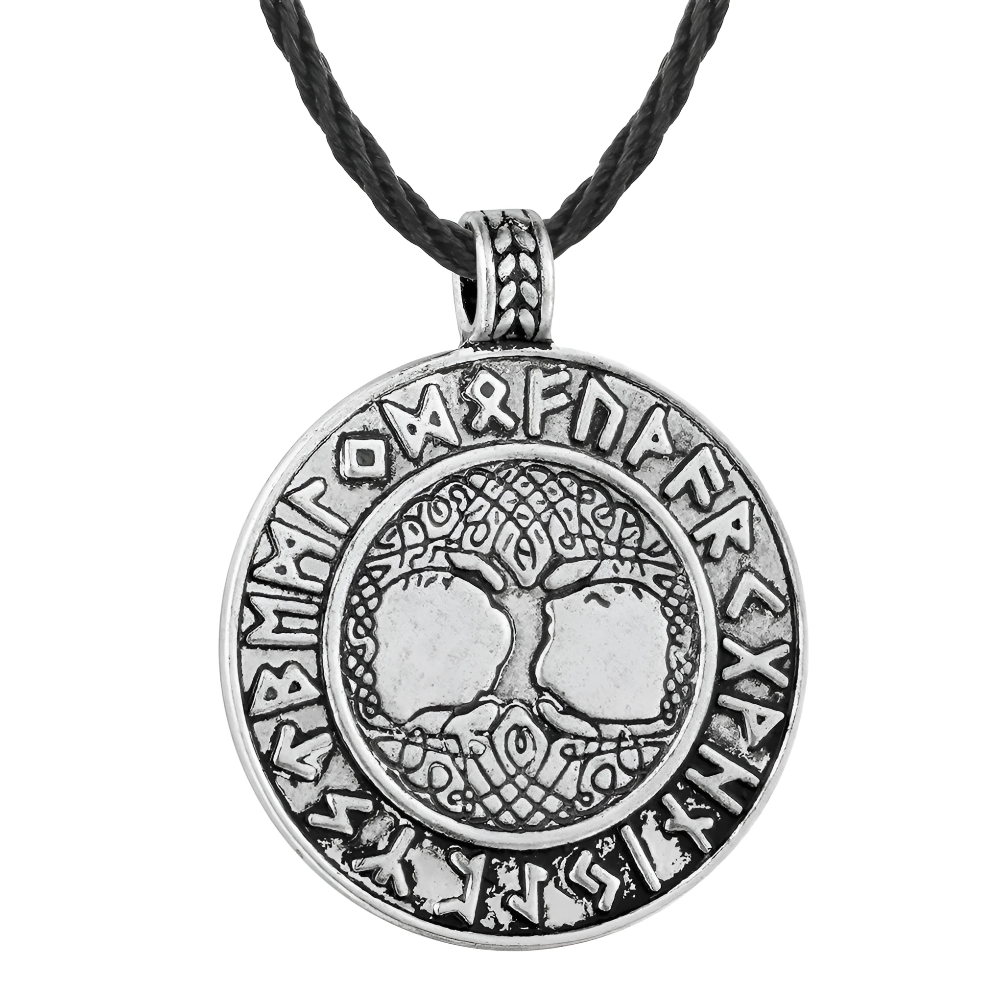 Tree of life necklace in antique silver with alloy pendant and chain