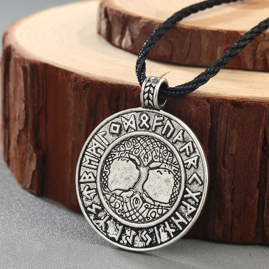 Tree of life necklace in antique silver with alloy pendant and chain