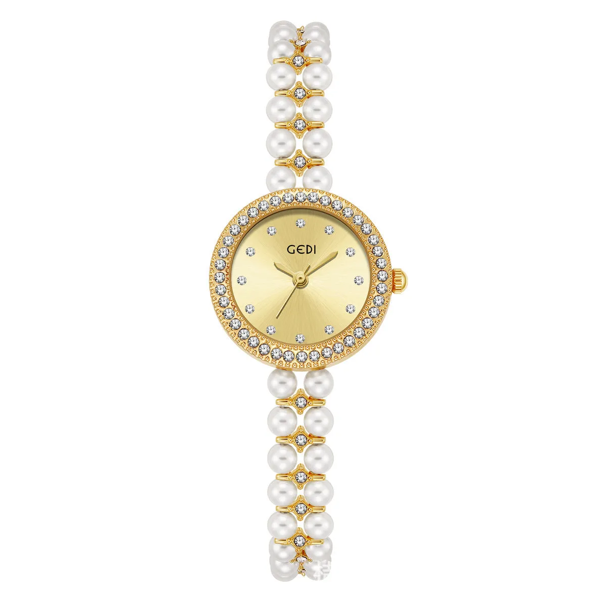 Women's slim alloy quartz bracelet watch silver case blue dial 8mm thickness business style