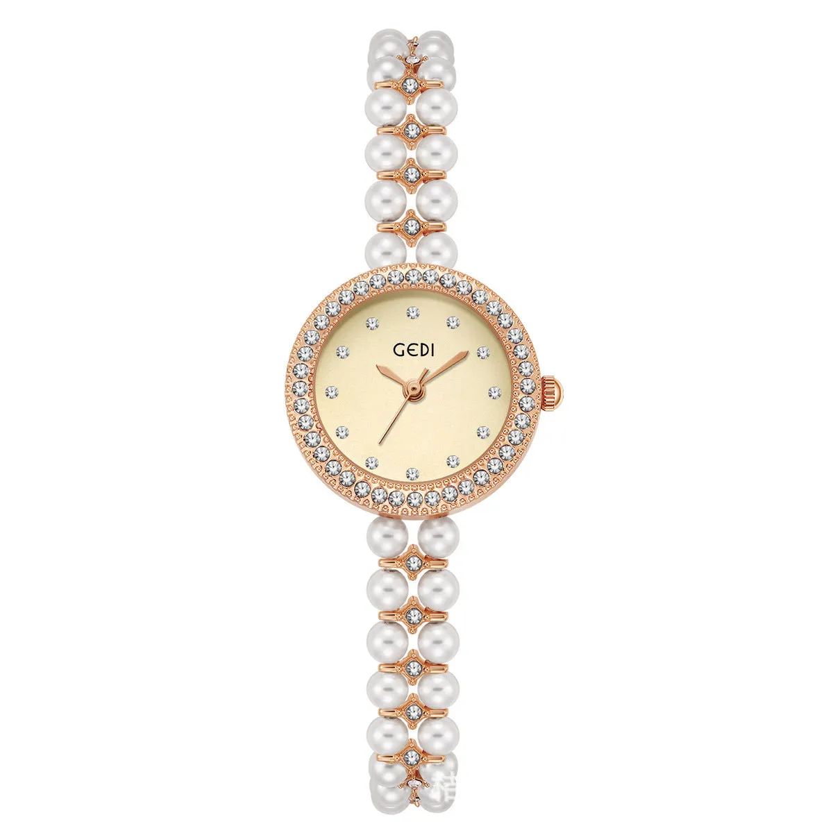 Women's slim alloy quartz bracelet watch silver case blue dial 8mm thickness business style