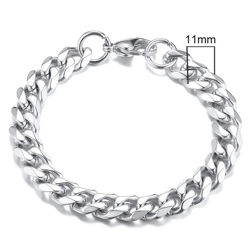 Men's golden Cuban chain necklace 22cm geometric links electroplated metal gold colour