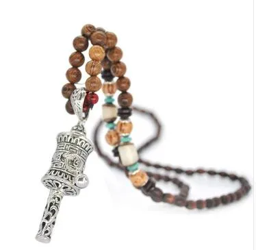 Metal necklace pendant chain with 12 style variations on display