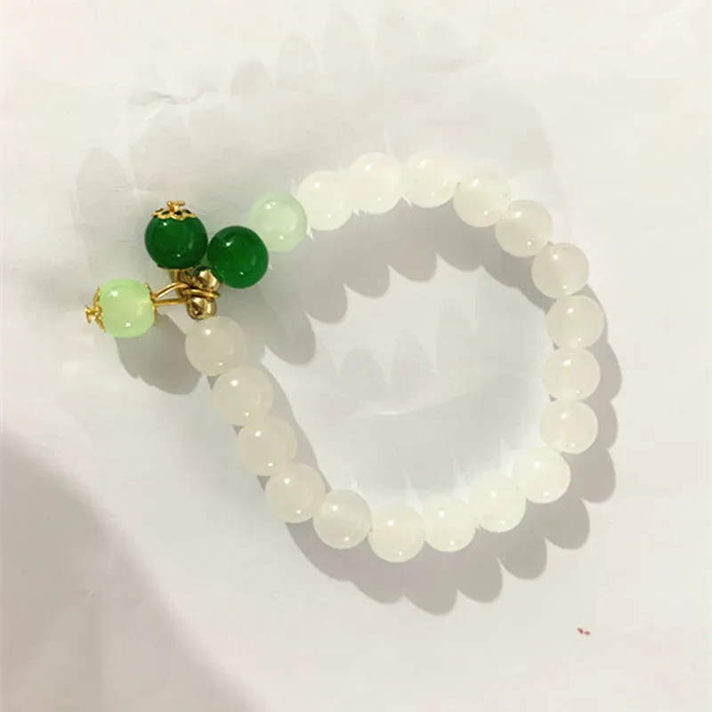 Tian Shan Cui Yu women's bracelet in S175 colour with special interest design and electroplated alloy construction