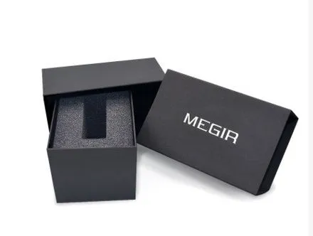 Multifunctional quartz sports watch with 46mm dial, silicone strap, and alloy case in black