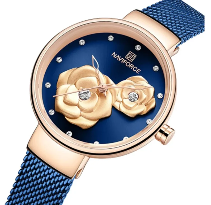 Simple ladies quartz watch with round alloy case, stainless steel strap, and 32mm dial