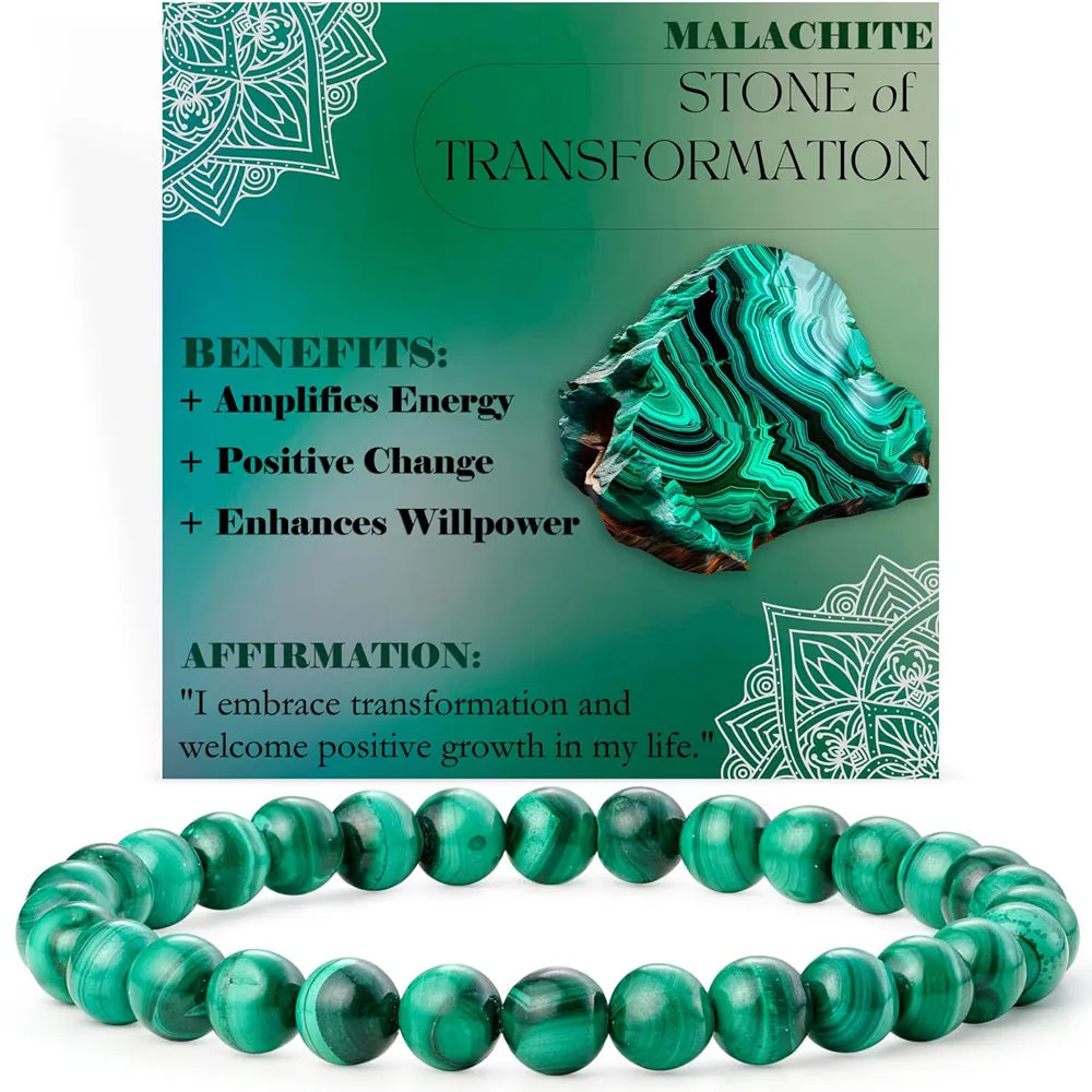 6mm agate stone geometric bead bracelet showing African pine colour on wrist