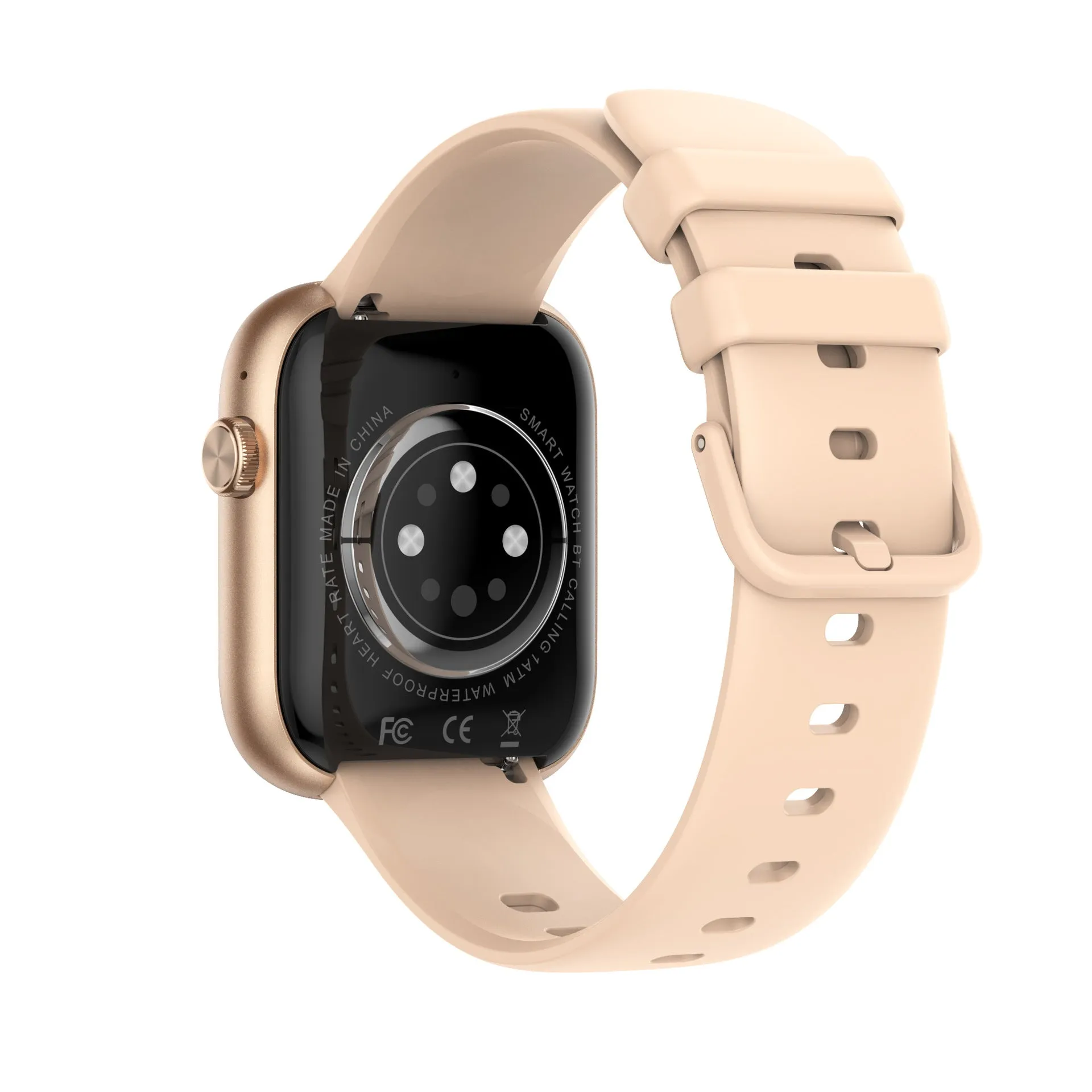 P89 smart watch with full screen touch display and Bluetooth calling in black glue colour
