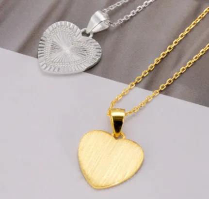 925 sterling silver simple gold-plated necklace on white background, available in gold and silver colours