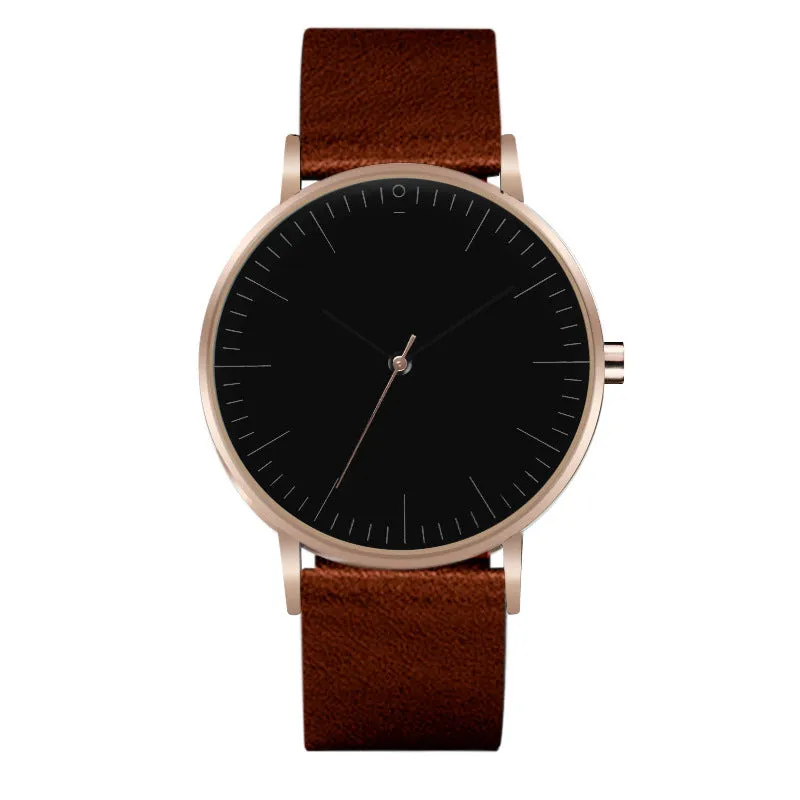 Quartz watch with 40mm dial, 20mm strap, and 9mm case in European American style