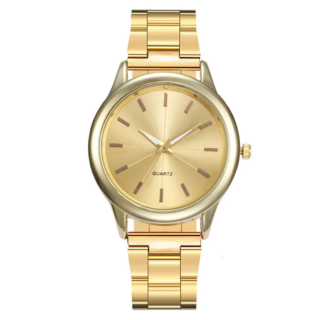 Women's quartz watch with 40mm alloy case, stainless steel strap, and glass dial in silver case with white face