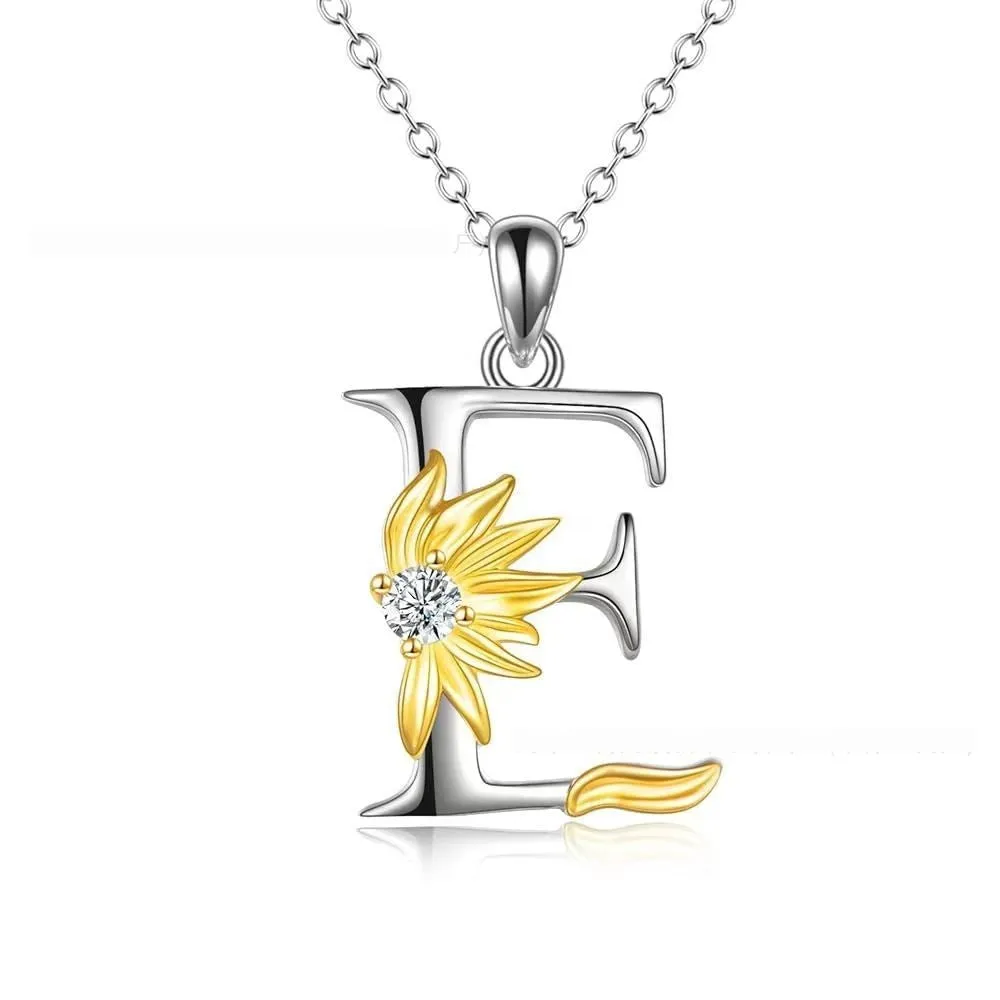 925 silver sunflower geometric pendant necklace available in multiple colours