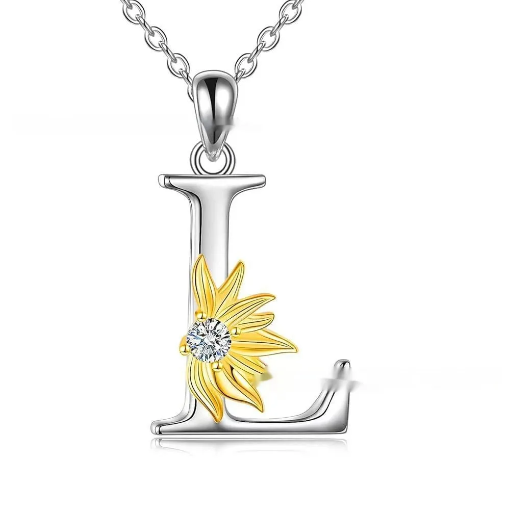 925 silver sunflower geometric pendant necklace available in multiple colours