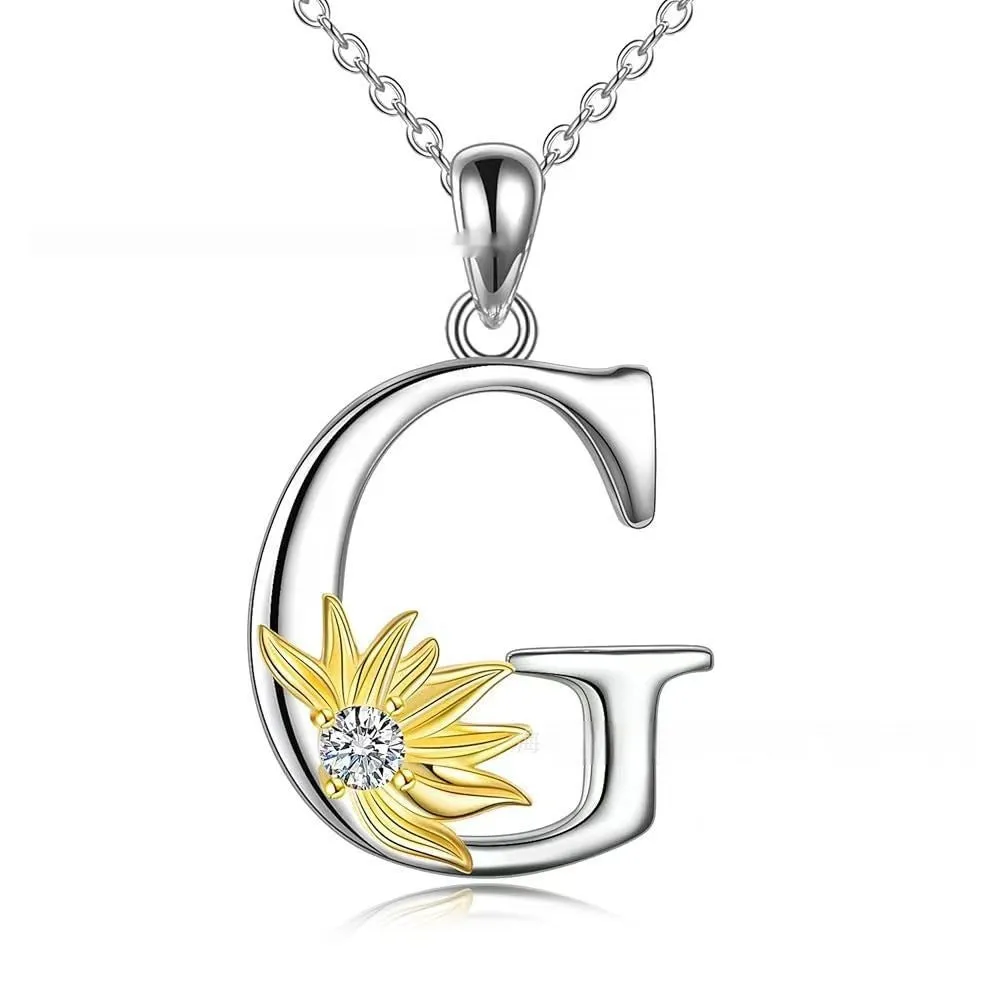 925 silver sunflower geometric pendant necklace available in multiple colours