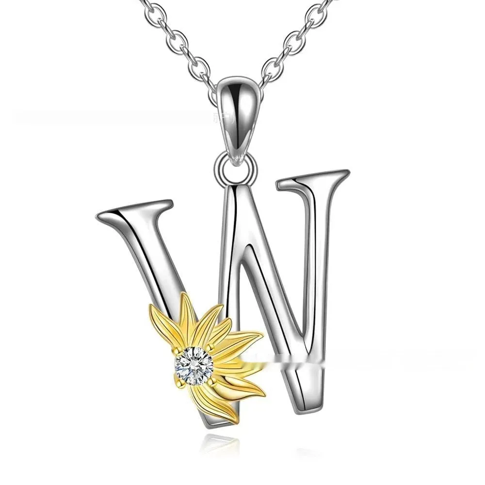 925 silver sunflower geometric pendant necklace available in multiple colours