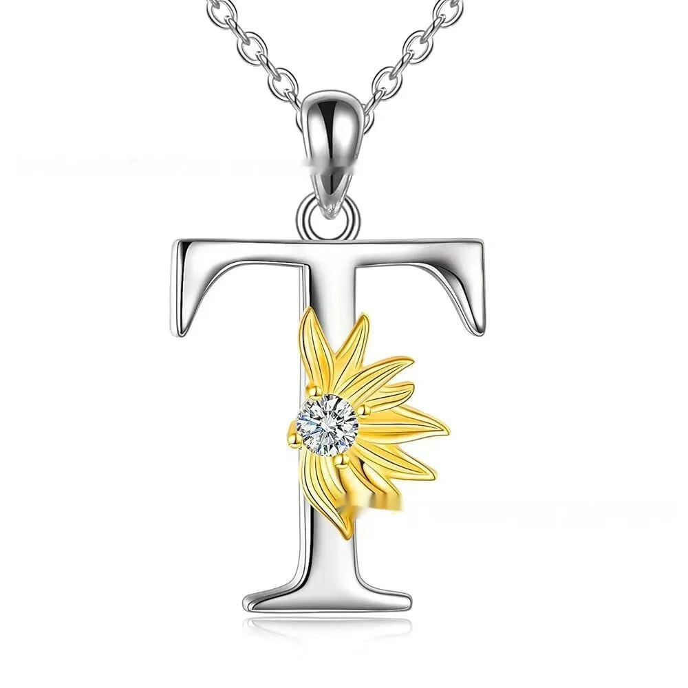 925 silver sunflower geometric pendant necklace available in multiple colours