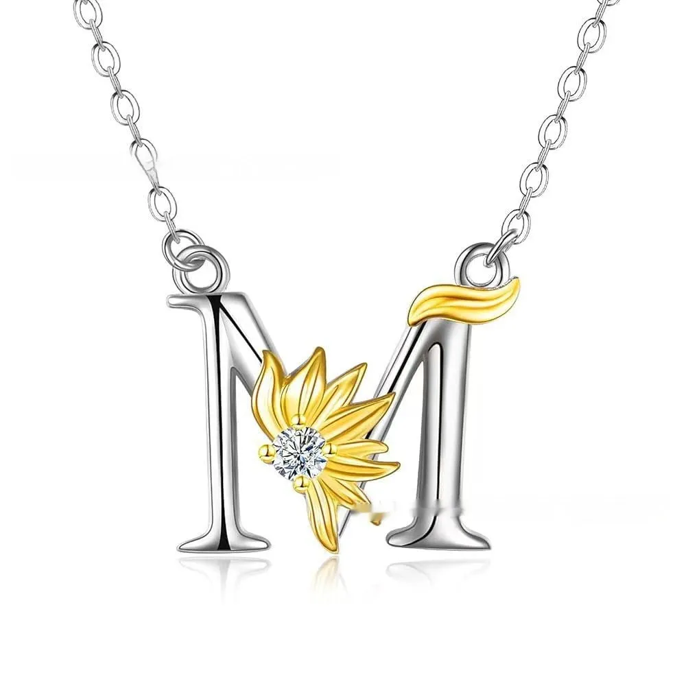 925 silver sunflower geometric pendant necklace available in multiple colours