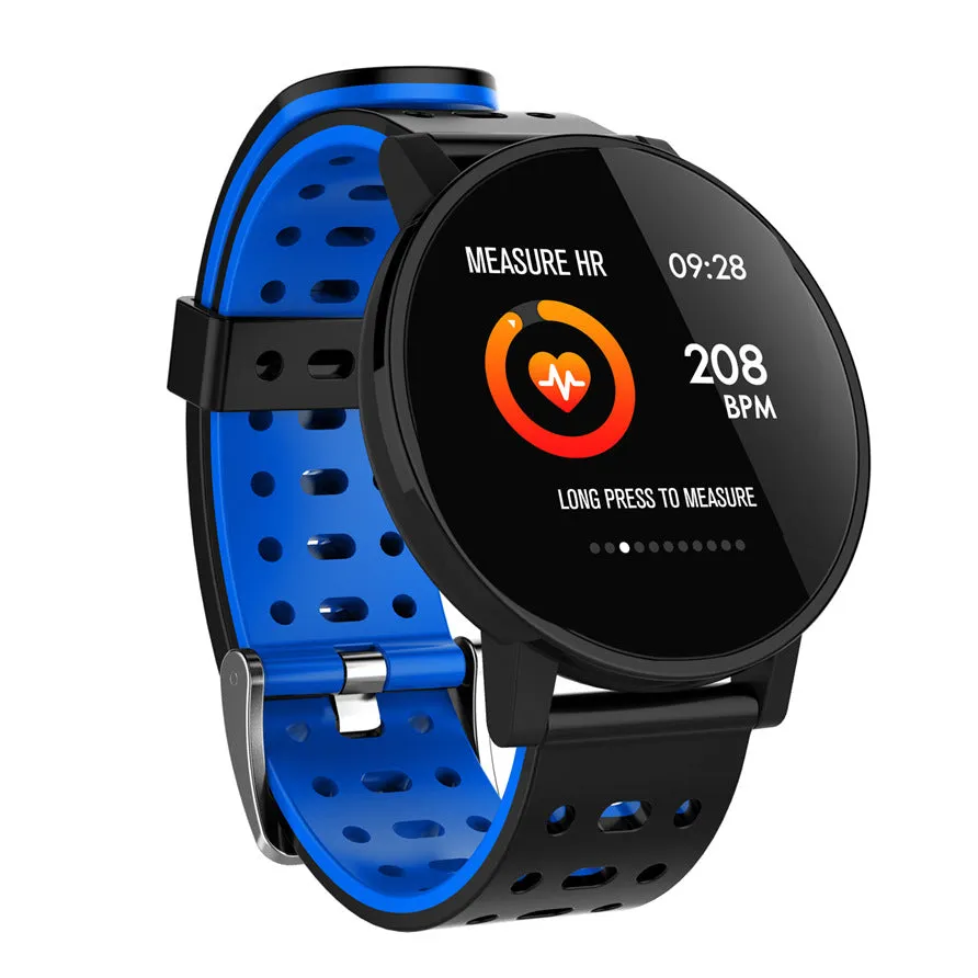 T3 Smart Watch on wrist showing 1.3 inch IPS colour display with heart rate monitoring, soft silicone strap
