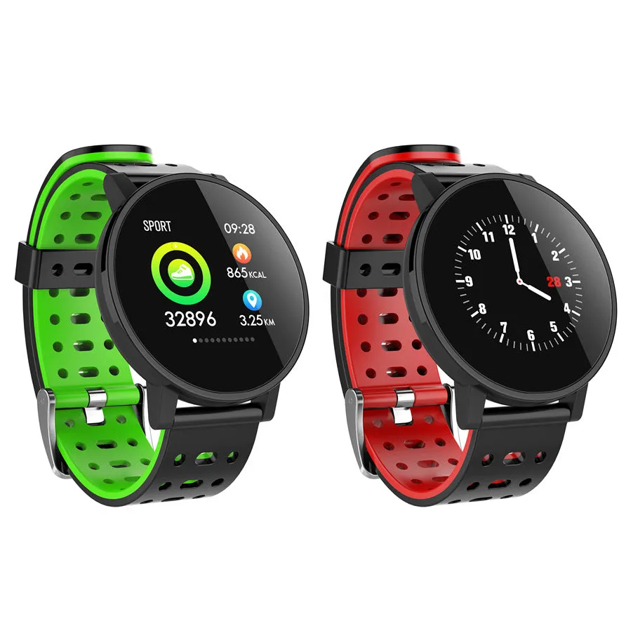 T3 Smart Watch on wrist showing 1.3 inch IPS colour display with heart rate monitoring, soft silicone strap