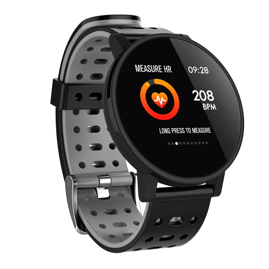 T3 Smart Watch on wrist showing 1.3 inch IPS colour display with heart rate monitoring, soft silicone strap