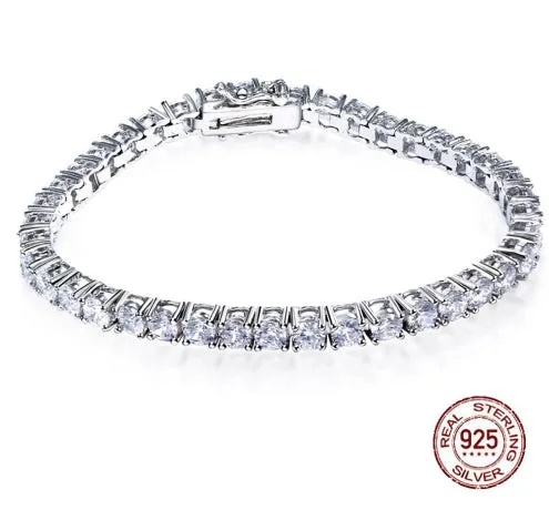 S925 silver bracelet with leaf micro-inlay design on a white background, showing the chain and clasp.