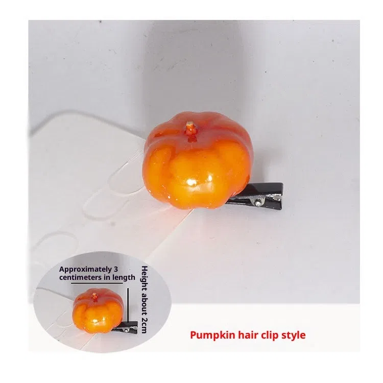 Plastic grass bean sprout hairpin with cute flower barrettes for children, handmade floral hair accessory