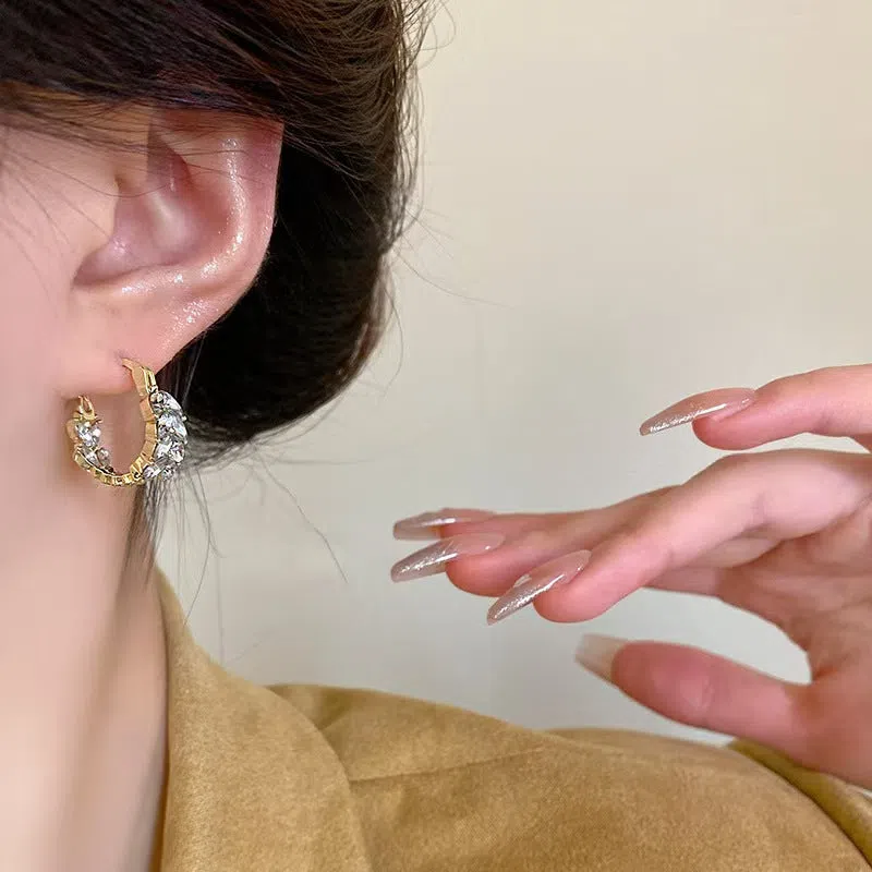Simple temperament wheat ear ring women's metal alloy minimalist ear cuff Style1 fashion jewellery