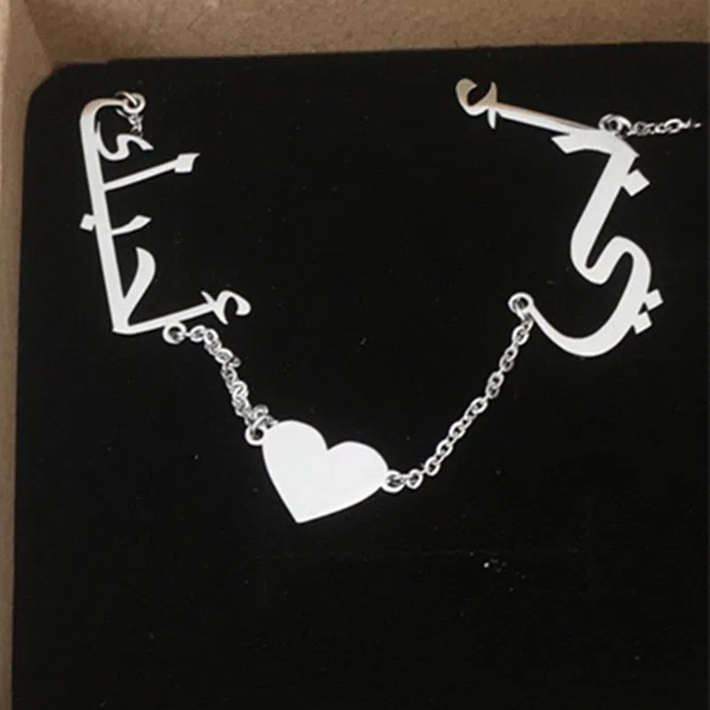 Stainless steel necklace in gold finish on a neutral background showing chain links and length options