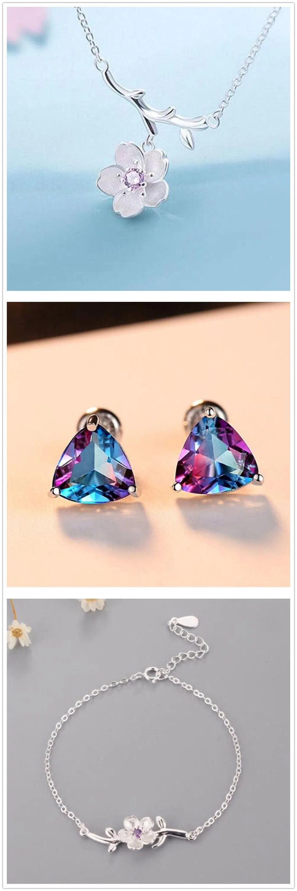 Three piece jewellery bundle set in Dazzle Box style with matching pieces on display