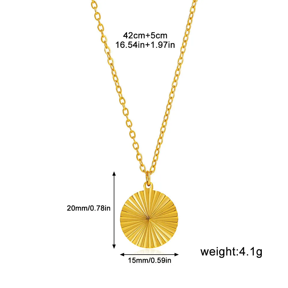 18K gold plated necklace with water wave chain and a choice of heart, bow, round, or square butterfly pendant.