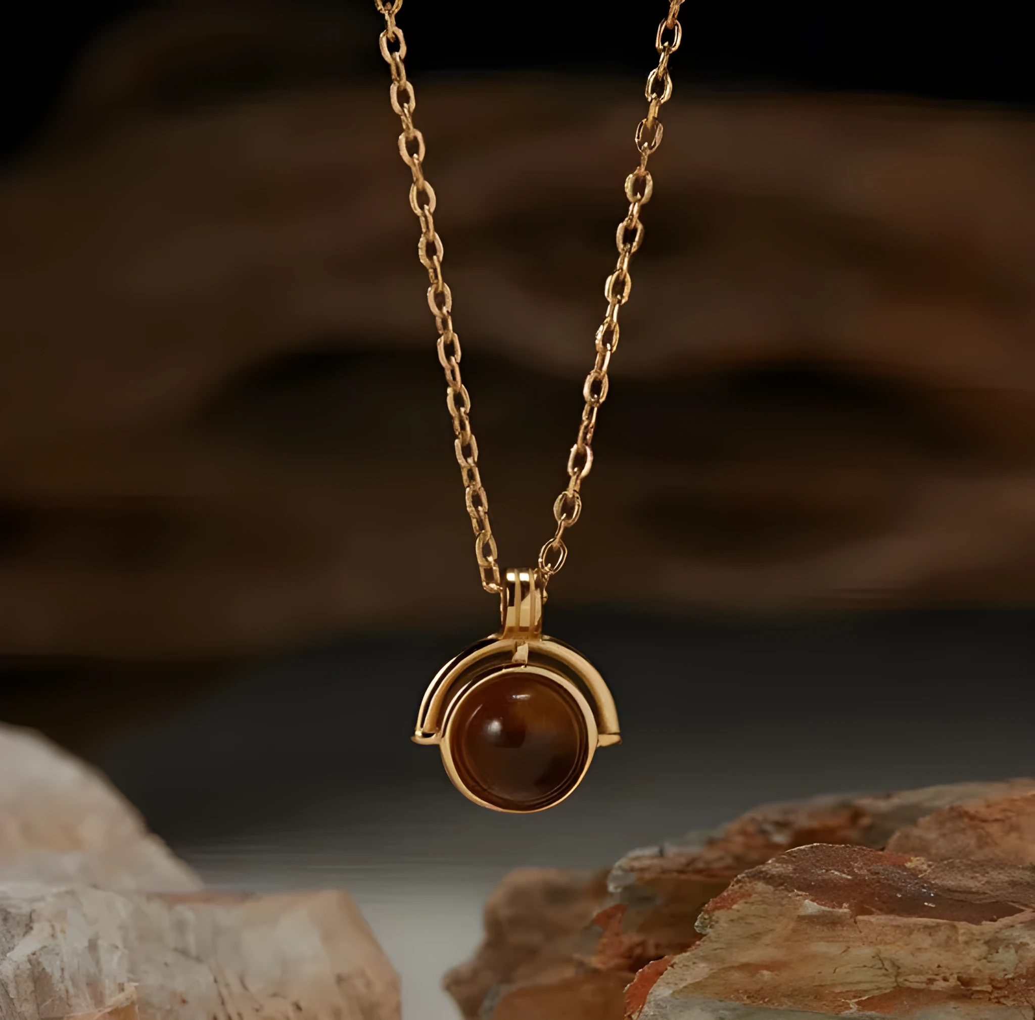Women's red agate square candy necklace on 925 silver adjustable clavicle chain